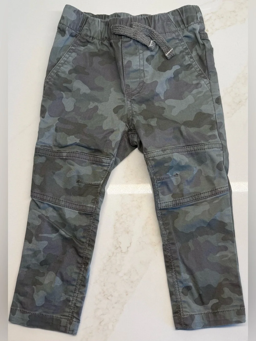 Cat & Jack 2T Jogger Pants Bundle of 3 | Navy Burgundy Camo | Toddler Boys